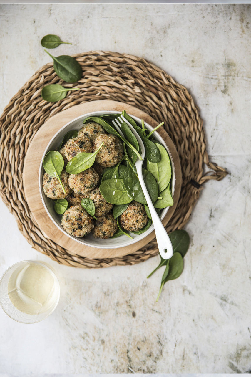 Polpettine di carne con spinaci e ricotta